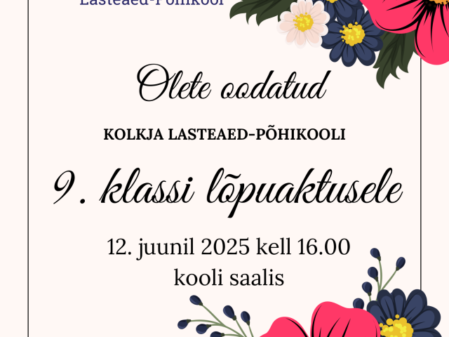 Kooliaasta lõpuaktused