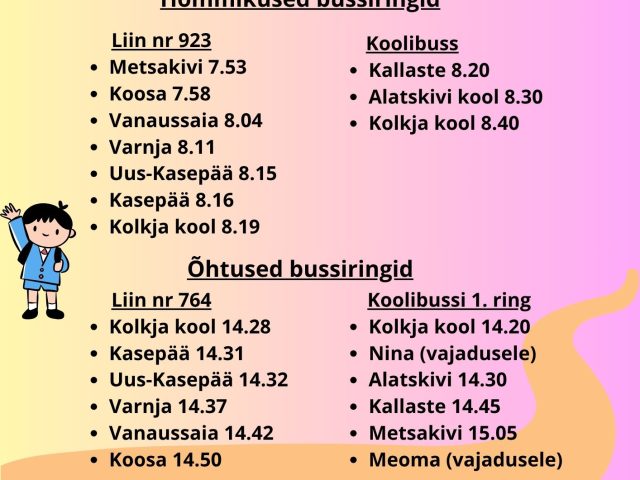 Muudatused busside liikumises