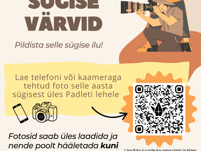 Fotokonkurss “Sügise värvid”