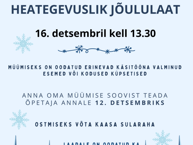 Heategevuslik jõululaat